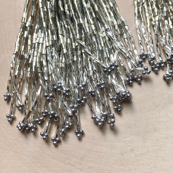 Anthropologie Bead Tassel Statement Earrings - Picture 8 of 13